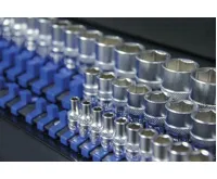 BGS Sada kolejnic pro nástrčné hlavice, s 80 klipy, pro hlavice 6,3 mm (1/4"), 10 mm (3/8"), (2)