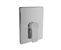 Sprchová baterie podomítková bez přepínače, Dita, Mbox, hranatý kryt, chrom