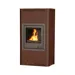 HS Flamingo Krbová kamna AQUAFLAM ® 17 s výměníkem - hnědá - sametová, základní regulace