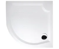 GELCO VIVA90 sprchová vanička z litého mramoru, čtvrtkruh, 90x90cm, R550, bílá