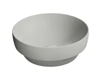 GSI PURA keramické umyvadlo na desku, průměr 40cm, cenere mat GSI PURA keramické umyvadlo na desku, průměr 40cm, cenere mat