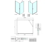 POLYSAN ZOOM BLACK obdélníkový sprchový kout 900x1000mm L/P varianta (11)