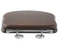 KERASAN RETRO WC sedátko, ořech/chrom (3)