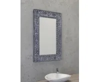SAPHO UBUD zrcadlo ve vyřezávaném rámu 70x100cm, šedá (4)