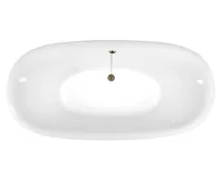 POLYSAN REGATA volně stojící vana 175x85x61cm, nohy bílé, černá/bílá (6)