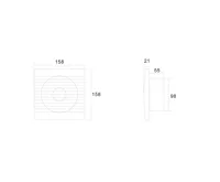 AQUALINE Koupelnový ventilátor, 230V/50Hz, 100mm, bílá (2)