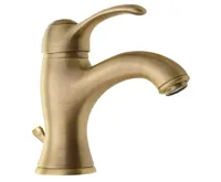 SAPHO KIRKÉ stojánková umyvadlová baterie s výpustí, bronz