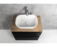 AQUALINE ALTAIR umyvadlová skříňka 67x60x45cm, černá mat (4)