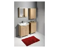 AQUALINE ZOJA/KERAMIA FRESH skříňka horní 50x76x23cm, dub platin (1)