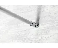 AQUALINE WALK-IN zástěna jednodílná k instalaci na zeď, 800x1900 mm, sklo čiré (9)