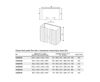 Sprchový kout, Lima, obdélník, 90x150x90x190 cm, chrom ALU, sklo Čiré (6)