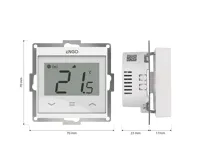 ENGO Controls Wi-Fi termostat E55-W vhodný do rámečku 55x55, bílý, ENGO Smart, TUYA (2)