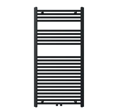 NOVASERVIS Otopné těleso černé - rovné, středové připojení - 600/1200/RS,5