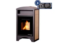 HS Flamingo Krbová kamna AQUAFLAM VARIO ® BARMA 11/5kW dlažba Javor, elektronická regulace