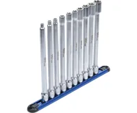 BGS Sada nástrčných hlavic E-profil, XXL, 10 mm (3/8&quot;), E6 - E20, 10dílná
