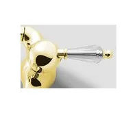 SAPHO KIRKÉ CRYSTAL nástěnná sprchová baterie, páčka krystal, zlato (1)