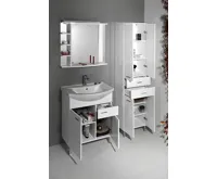 AQUALINE ZOJA/KERAMIA FRESH skříňka vysoká se zásuvkami 50x184x29cm, bílá (7)