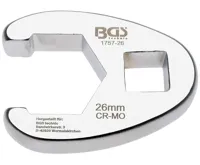 BGS Klíč plochý otevřený, 12.5 mm (1/2&quot;) , 26 mm