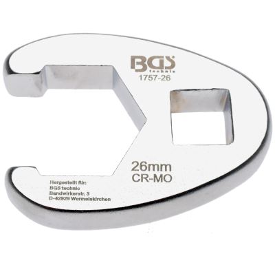 BGS Klíč plochý otevřený, 12.5 mm (1/2") , 26 mm