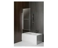 POLYSAN RIONI vanová zástěna s pneumatickým zdvihem, š. 710mm, stříbrná, čiré sklo (1)