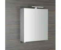 SAPHO RIWA galerka s LED osvětlením, 50x70x17cm, dub stříbrný (6)