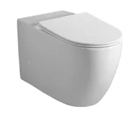 SAPHO INFINITY WC kombi mísa, Rimless, 63x37 cm, spodní/zadní odpad, bílá