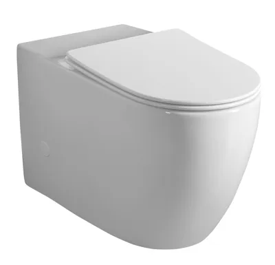 SAPHO INFINITY WC kombi mísa, Rimless, 63x37 cm, spodní/zadní odpad, bílá