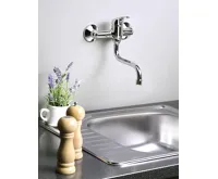 AQUALINE AQUALINE 35 nástěnná baterie, ramínko S, chrom (3)