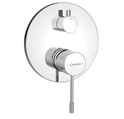 SAPHO SOLARIS podomítková sprchová baterie, 2 výstupy, chrom
