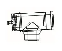ALMEVA LIK revizní T-kus s měřícím otvorem redukovaný 63/96 - DN60/100