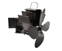 HS Flamingo Ventilátor na kouřovod FLAMINGO čtyřlopatkový magnetický, černý