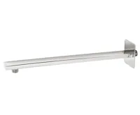 NOVASERVIS Rameno pevné sprchy hranaté ze stěny 400 mm chrom - RAM405,0