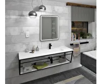 SAPHO ARUBA umyvadlo, Rockstone, 150x51,5cm, pravé, bílá mat (7)