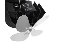 HS Flamingo Ventilátor na kouřovod FLAMINGO čtyřlopatkový magnetický, stříbrný (2)