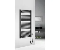 AQUALINE DIRECT-E elektrické otopné těleso rovné 600x1320 mm, 600 W, černá (4)