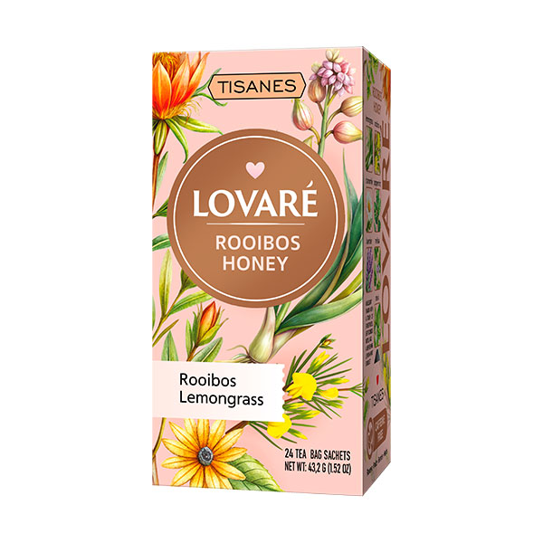 Čaj lovaré rooibos honey (24 sáčků)