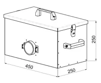 Atmos Přídavné popelníky pro kotle - Malý objem 28 l