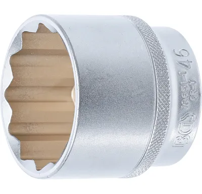 BGS Nástrčná hlavice dvanáctihranná, 12,5 mm (1/2"), 46 mm