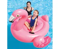 Intex 57558 Nafukovací plameňák s úchyty 147 x 140 x 94 cm (1)