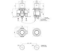 SAPHO GO dvouprvková termostatická baterie na okraj vany, chrom (6)