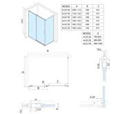 POLYSAN ALTIS BLACK obdélníkový sprchový kout 1400x800 mm, L/P varianta (12)