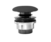 GSI GSI umyvadlová výpust 5/4“, click-clack, keramická zátka, 5-65mm, černá mat GSI GSI umyvadlová výpust 5/4“, click-clack, keramická zátka, 5-65mm, černá mat