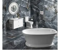 SAPHO PRIDE STRIP kulaté zrcadlo s LED osvětlením v rámu ø 90cm, stříbrná (4)