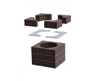 ROMOTOP Akumulační sada horní MAMMOTH pro krbové vložky s průměrem odkouření 200 mm