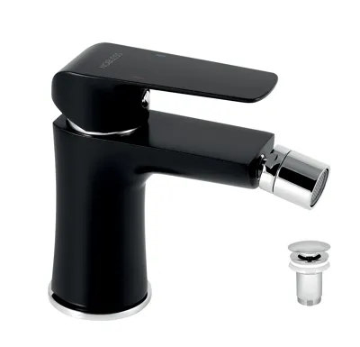 NOVASERVIS Bidetová baterie s výpustí Nobless Tina černá matná - 38011,5