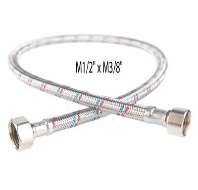 NOVASERVIS Nerezová hadička M1/2" x M3/8" -20cm - PWS811