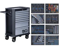 BGS Dílenský vozík, 8 zásuvek, se 299 nástroji BGS Dílenský vozík, 8 zásuvek, se 299 nástroji