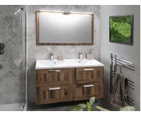 SAPHO MARIA dvojumyvadlo, litý mramor, 120x46cm, bílá (4)