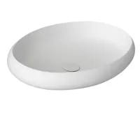 SAPHO THIN umyvadlo na desku, Rockstone, 60x40 cm, bílá mat SAPHO THIN umyvadlo na desku, Rockstone, 60x40 cm, bílá mat