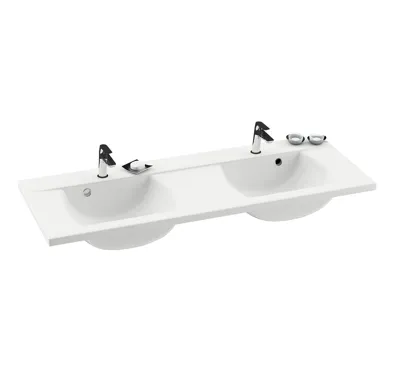 Ravak dvojumyvadlo Classic 1300 white s otvory